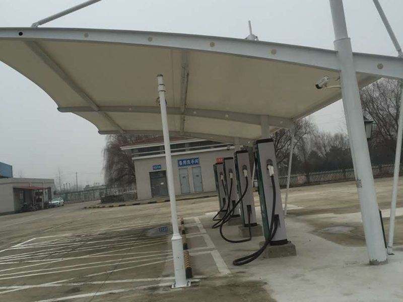 充電樁遮陽(yáng)停車(chē)棚